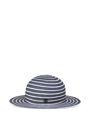 Maison Michel Marsha striped-designed hat - Blue