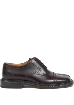 Maison Margiela leather brogue shoes - Brown