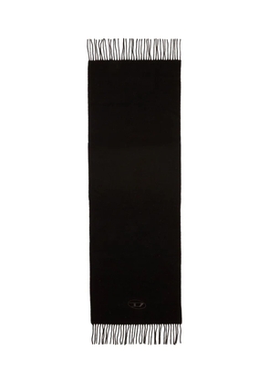 Diesel S-Imon-D-Long fringed scarf - Black
