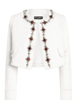 Dolce & Gabbana DNA embellished jacket - White