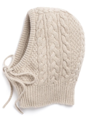 Barrie cashmere balaclava - Neutrals