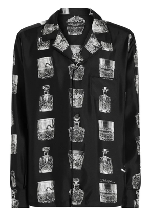 Dolce & Gabbana Liquor-print shirt - Black