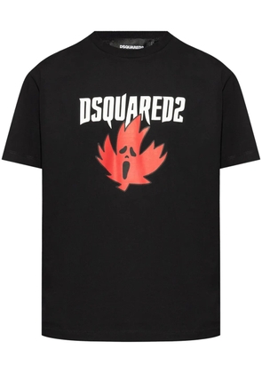 DSQUARED2 logo-print cotton T-shirt - Black