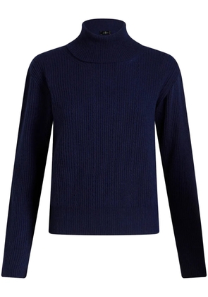 ETRO cashmere turtleneck sweater - Blue