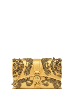 Versace Kleio bead-embellished clutch bag - Gold