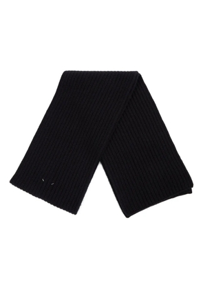Maison Margiela ribbed cashmere scarf - Black