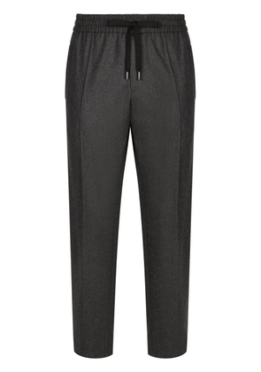 Dolce & Gabbana drawstring-waist tapered trousers - Grey