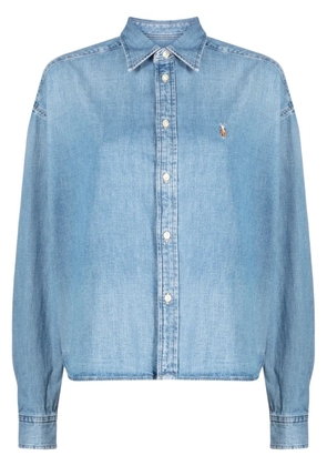 Polo Ralph Lauren logo-embroidered denim shirt - Blue