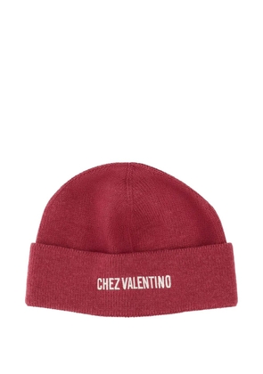 Valentino Garavani logo-embroidered beanie