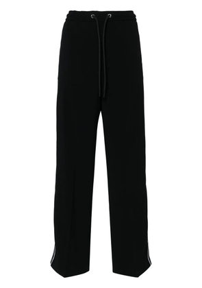 Moncler pressed-crease straight-leg trousers - Black