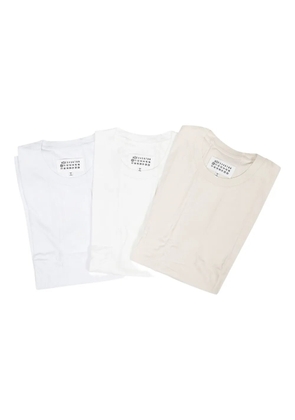 Maison Margiela cotton T-shirt (pack of three) - Neutrals