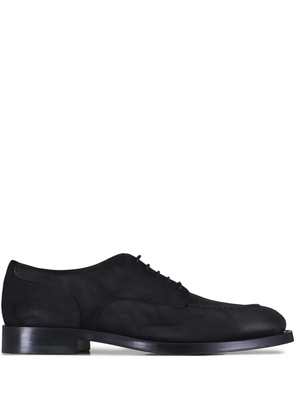 Brunello Cucinelli lace-up suede derby shoes - Black