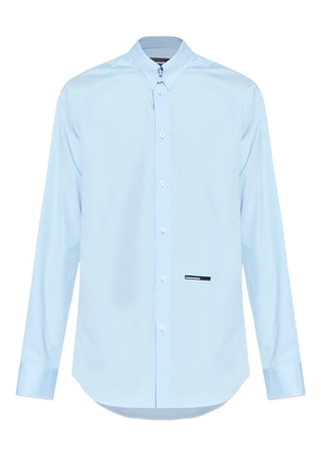 DSQUARED2 logo-plaque shirt - Blue