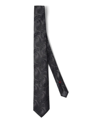 Brunello Cucinelli jacquard silk tie - Grey