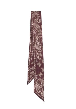 Golden Goose paisley-print silk scarf - Red