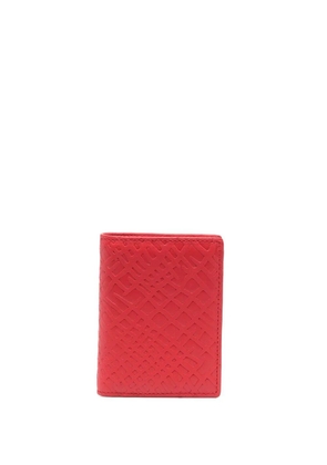 Comme Des Garçons Wallet embossed-pattern leather wallet - Red