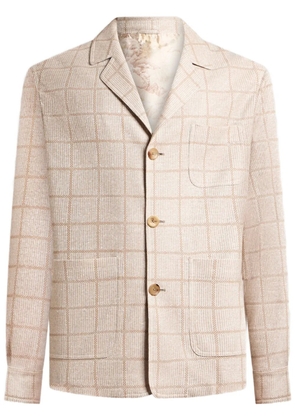 ETRO check pattern shirt jacket - Neutrals
