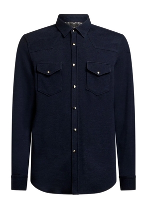ETRO button-placket flap-pocket shirt - Blue