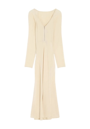 LEMAIRE half-zip raglan-sleeve midi dress - Yellow