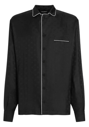 Dolce & Gabbana DG-jacquard shirt - Black