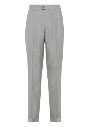 Brunello Cucinelli pleat-detail tailored trousers - Grey