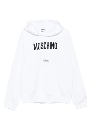 Moschino logo-print hoodie - White