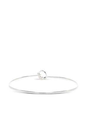 OBSIDIAN knot-detail bracelet - Silver