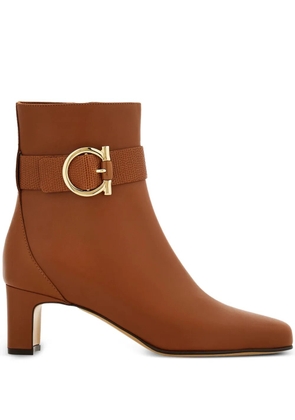 Ferragamo Gancini ankle boots - Brown