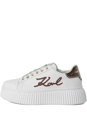 Karl Lagerfeld platform low-top sneakers - White