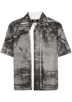 CROQUIS graphic-print short sleeves shirt - Black