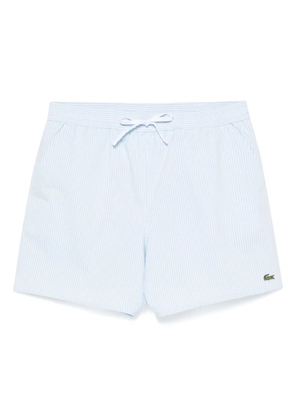 Lacoste striped swim shorts - Blue