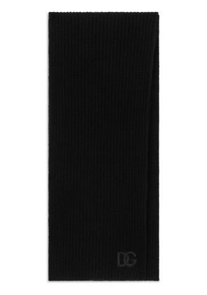 Dolce & Gabbana ribbed cashmere scarf - Black
