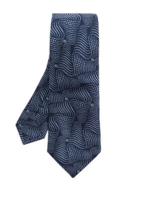ETRO patterned silk tie - Blue