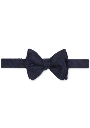 Brunello Cucinelli silk twill bow tie - Blue