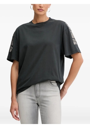 PINKO logo-back short-sleeve T-shirt - Grey