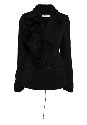 Besfxxk draped double-breasted blazer - Black