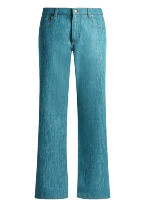 ETRO Pegaso-button jeans - Blue