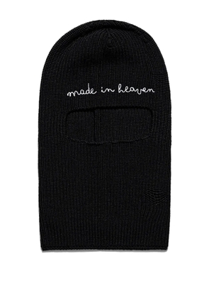 Fiorucci embroidered balaclava - Black