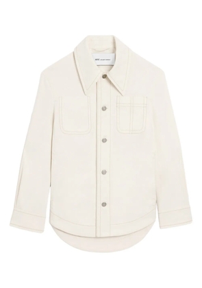 AMI Paris button-up shirt jacket - Neutrals