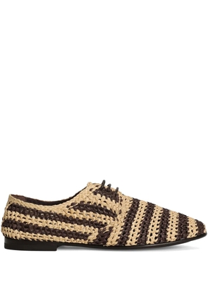 Dolce & Gabbana woven Derby shoes - Brown