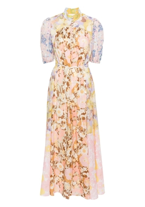 ZIMMERMANN Pop floral-print maxi dress - Purple
