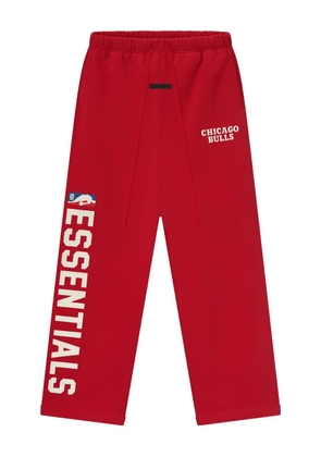 FEAR OF GOD ESSENTIALS drawstring print trousers - Red