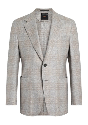 Zegna checked blazer - Grey