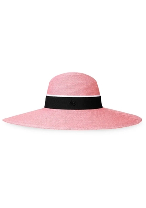 Maison Michel Blache straw capeline hat - Pink