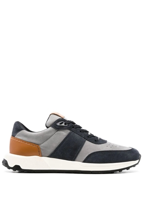 Tod's panelled suede low-top sneakers - Blue