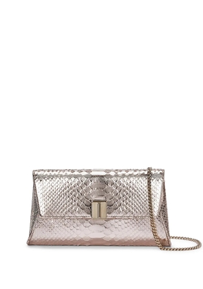 TOM FORD logo clutch bag - Metallic