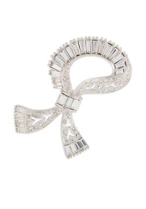 Susan Caplan Vintage 1960s Attwood & Sawyer bow brooch - Silver