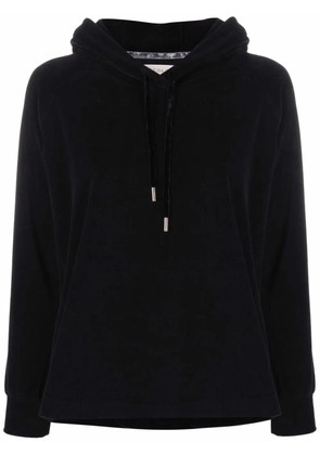 Circolo 1901 logo-patch cotton-blend hoodie - Black