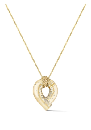 Tabayer 18kt yellow gold large Oera diamond pendant necklace