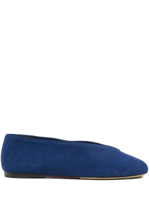 Moschino suede ballet flats - Blue